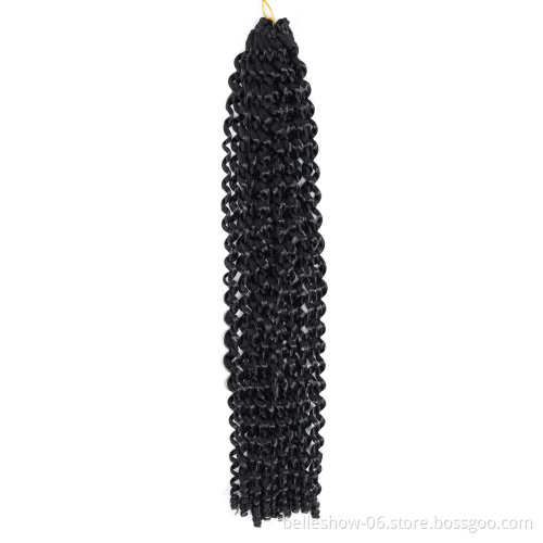 Hot sell passion twist hair 18inch water wave passion twists Synthetic Hair braiding passion twist crochet